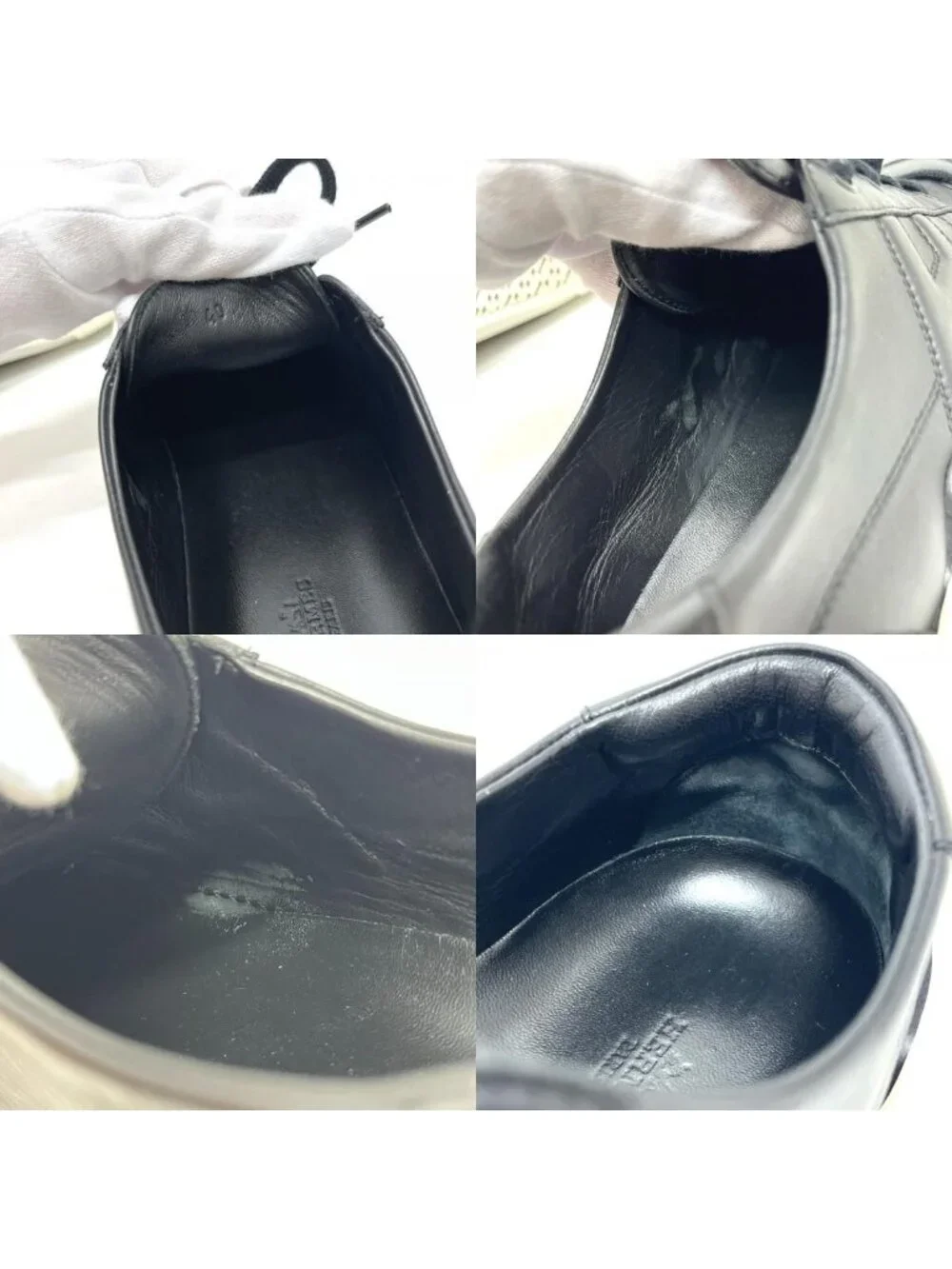 Hermes Sneakers Deep Leather Black